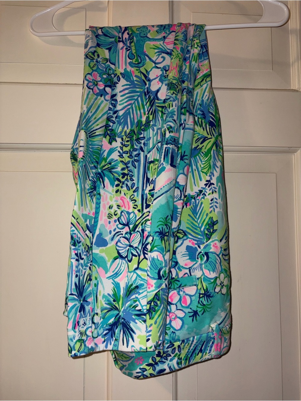 Lilly Pulitzer Tropical Floral Pants - Blue, Green & Pink